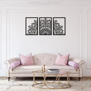 Mandala rond en métal de la meilleure qualité pour la décoration de salon disponible à la quantité en vrac - Product Image 5