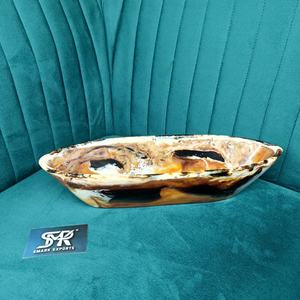 Plateau ange en résine marbrée polie, fait main, écologique, forme personnalisée, pour la décoration intérieure, élégant centre de table pour la maison - Product Image 5