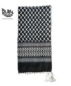 Quality Assured <b>Black</b> Shemagh Cotton Made <b>Men's</b> Arabic Style Head <b>Scarf</b> for Muslims by Exporters - Product Image 2