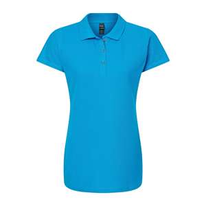 Dama pour Polo Piqué Anneau Filé 7600 Respirant Été Casual Sport Style Court Tricoté Soie Spandex Tissu Solide Brodé - Product Image 3