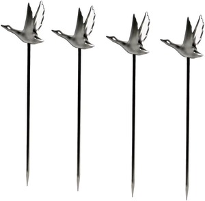 ไม้จิ้มผลไม้แบบนำกลับมาใช้ใหม่ได้ทำจากโลหะสแตนเลสสำหรับตกแต่งเครื่องดื่ม - Product Image 6