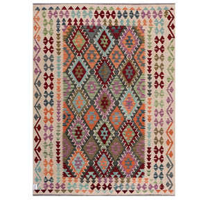 Maimana Afghanistan Kilim <b>Rug</b> 209 X 159 cm Traditional Afghan <b>Area</b> <b>Rugs</b> & <b>Sets</b> - Product Image 1
