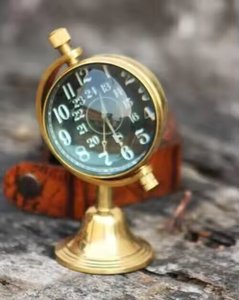 Antique Brass bảng đồng hồ bàn đồng hồ hải lý cổ điển Hàng Hải nhỏ bảng đồng hồ la bàn cho home & văn phòng trang trí nội thất - Product Image 6