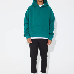 เสื้อมีฮู้ดสำหรับผู้ชายผ้าคอตตอนผสมสำหรับ100% ผ้าคอตตอนผ้าเกล็ดปลา - Product Image 5