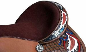 Vente en gros de selle Western Roping en cuir marron de qualité supérieure avec siège souple pour l'équitation à un prix abordable - Product Image 5