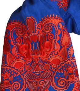 Demoiselle d'honneur ukrainienne de haute qualité femmes robes broderie robe à manches longues avec dentelle Boho & Gypsy décontracté robe de soirée de mariage - Product Image 3