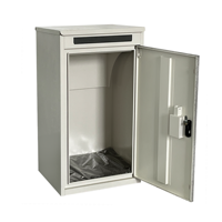 Boîte à colis robuste pour la maison, boîte aux lettres en métal durable, résistante à la rouille, sécurisée, pour la cour extérieure, usage résidentiel