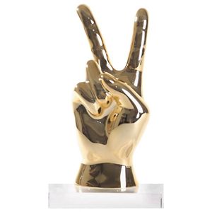 Sculpture à la main en aluminium plaqué or de la meilleure qualité en vente en gros pour la sculpture décorative de table Sculpture décorative de maisons par l'Inde - Product Image 3