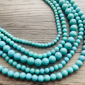 Collier de perles en bois et en résine de luxe fait à la main pour femmes Accessoires de mode d'Inde - Product Image 5