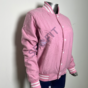 Confortable femmes université veste élégant décontracté hiver laine vêtements d'extérieur à la mode à la mode Streetwear - Product Image 1