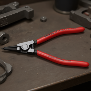 For Knipex Black Atramentized Circlip Pliers Head <b>Polished</b> with <b>Plastic</b> Coated Handles for Grip Rings on Shafts - Product Image 3