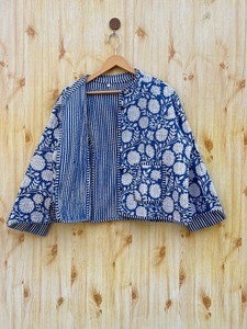 แจ็กเก็ตผ้าฝ้ายแบบกลับด้านได้เสื้อนอกเย็บปะต่อ - Product Image 3