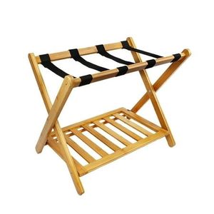 Porte-bagages moderne en bois au design minimaliste, idéal pour les maisons contemporaines et les espaces de vie compacts - Product Image 4