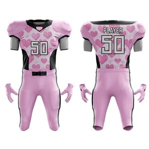 Uniforme de football américain sur mesure pour équipe professionnelle, unisexe, manches courtes, respirant, confortable, vêtements de sport à séchage rapide - Product Image 4