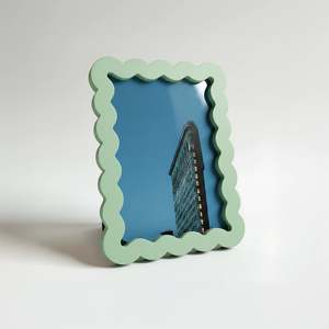 Colorful Lacquer Scallop Picture <b>Frame</b> Handmade Modern Glossy Finish Photo <b>Frame</b> Tabletop Decorative Home Decoration - Product Image 5