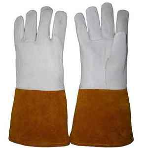 Guantes de Soldadura TIG de Cuero Granulado de Alta Resistencia, Casuales y a la Moda, de Secado Rápido, con Pantalla Táctil, Detección de Agujas, Longitud hasta la Muñeca, Reflectantes - Product Image 4
