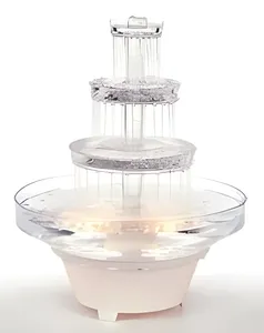 Top-Bán đa Tier <span class=keywords><strong>Acrylic</strong></span> bánh tráng miệng hiển thị trường hợp đứng rõ ràng <span class=keywords><strong>Acrylic</strong></span> Bánh Mì Bánh Showcase với cửa chốt từ - Product Image 3