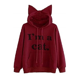 Sweat-shirts à capuche oversize imperméables en molleton 100 % coton, imprimés, élégants, collection hiver décontractée, pour femmes, orientés vers l'exportation - Product Image 4