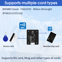 Lector de tarjetas IC/Control de acceso de ascensor, tarjeta M1, lectura y escritura, copia, compatible con PI PN532, placa de módulo NFC RFID, 2 unidades
