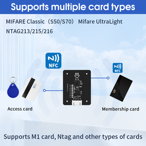 DX-NF01-SET ICカードリーダー/エレベーターアクセスコントロールM1カード読み取りおよび書き込みコピー、互換性のある<span class=keywords><strong>pi</strong></span> PN532 NFCRFIDモジュールボード - Product Image 5