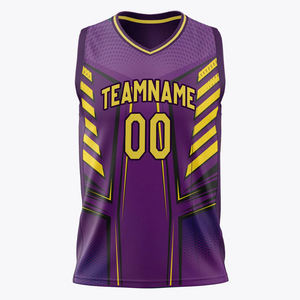 Maillot de basket-ball pour jeunes de qualité originale Garçons industrie de l'artiste fait uniforme d'enfant de nom personnalisé - Product Image 2