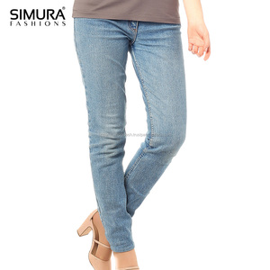 Nouveau design tendance, meilleure qualité, vente en gros à prix abordable, séchage rapide, OEM, jean en denim élégant pour femme, coupe skinny slim, pantalon durable - Product Image 4