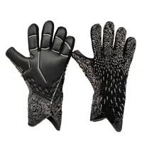Guantes de fútbol americano para niños de la marca Handlady, stock al por mayor, revestimiento de silicona de cuero sintético dorado, gran agarre antideslizante