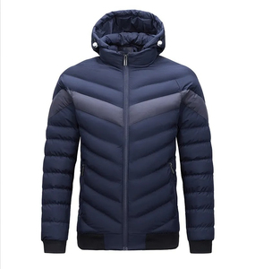 Venta al por mayor personalizado hombres Puffer chaquetas acolchado abrigo de invierno cálido a prueba de viento ligero Streetwear OEM ODM - Product Image 5