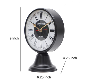 Ak Brass Aesthetic Table Decor Radiating with Modern Metal <b>Clock</b> Glow-infused Contemporary Metal <b>Desk</b> <b>Clock</b> for Home Decor - Product Image 3