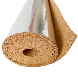 Conçu pour l'installation sur les murs, les plafonds et l'isolation des tuyaux Sous-couche en liège avec feuille d'aluminium - Product Image 1