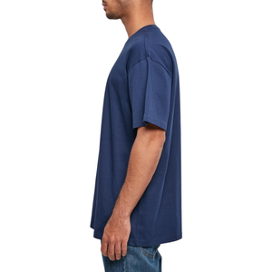 Venta al por mayor OEM personalizado hombres camisetas 100% algodón 230g peso pesado manga corta Casual Loose Fit diseño en blanco camiseta para hombres - Product Image 4