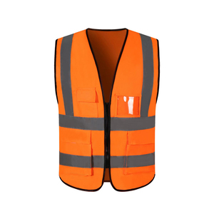 Gilet de sécurité réfléchissant haute visibilité Gilet de sécurité pour travaux de construction Gilet réflecteur réfléchissant haute visibilité avec poches - Product Image 4