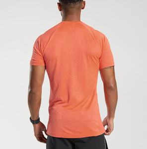 2025 nuevo estilo Camiseta de cuello redondo para hombre 100% algodón Casual de manga corta de tela de punto alto camiseta de estilo de timbres sólidos - Product Image 3