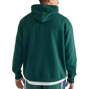 Custom High Quality Solid Color Plain Pullover Streetwear Oversized Screen Print Logo Hoodies <b>for</b> Men - Product Image 5
