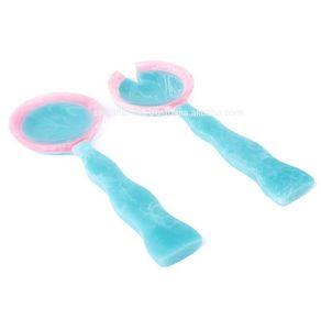 Ensemble de couverts fourchette et cuillère faits à la main classiques outils de service de salade en résine Durable pour la maison salle à manger vaisselle de cuisine - Product Image 2