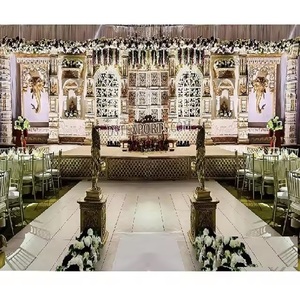 Última decoración de escenario de boda mogol y Real Última decoración mogol y real para su gran decoración de escenario de boda India Realeza - Product Image 1