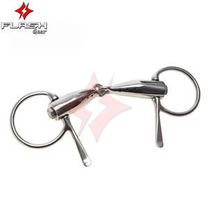 Fait sur mesure Baucher Snaffle Korsteel Half Cheek Dutch Bit Rembourrage souple en acier inoxydable Anneau lâche German Silver Bit culottes - Product Image 6