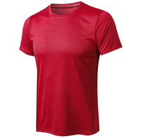 T-shirt de course 100 % coton pour hommes et femmes, personnalisable avec logo, col rond, 230 g, séchage rapide, respirant, écologique, imprimé sérigraphié – Vente en gros