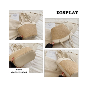 Stylish Vintage Handwoven Seagrass <b>Tote</b> <b>Bag</b> Elegant Lightweight Eco friendly <b>Beach</b> <b>Bag</b> at Wholesale Factory Price Vietnam - Product Image 5