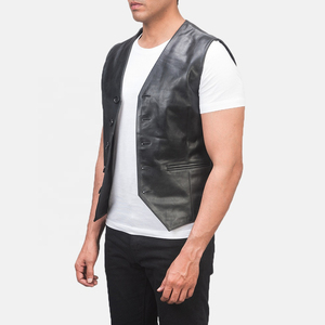 Gilet de moto classique en cuir pour hommes, nouveau design, respirant, coupe-vent, imperméable, grande taille, haute qualité, Offre Spéciale - Product Image 6