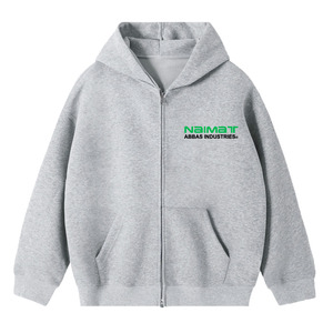Sweat-shirt à capuche zippé pour homme, tissu épais et lourd, doublure thermique isolante, idéal pour l'hiver, couleur unie - Product Image 6