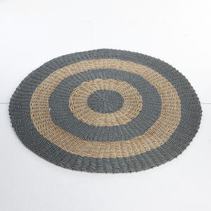 Alfombras de algas marinas tejidas a mano para decoración de sala de estar y comedor alfombra de rafia de alta calidad al por mayor - Product Image 5