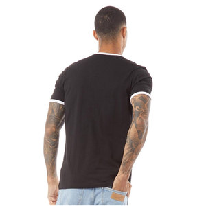 Camiseta de manga corta para hombre, Camisa de algodón con cuello de contraste, camiseta con logotipo personalizado - Product Image 2
