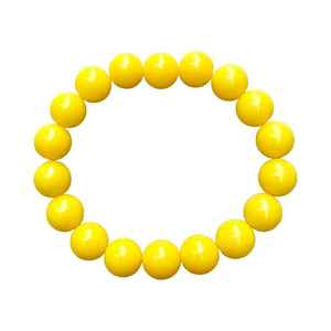 Brazalete de Resina con Cuentas Unisex, Brazalete Elástico de Perlas, Brazalete de Cuentas de Moda Religiosa Bohemia Clásica - Product Image 2