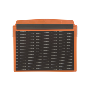 Portadocumenti con chiusura magnetica, con flap protettivo, DIN A4 orizzontale 2, Arancione, 10 pz. / Confezione.- SDVF/4111-08 - Product Image 2
