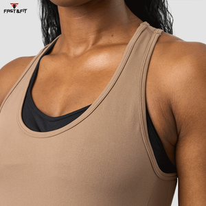 Débardeurs de sport pour femmes, style personnalisé, nouveau style, tricotés, séchage rapide, respirants, 100% coton, pour la musculation, l'entraînement physique et la musculation - Product Image 6
