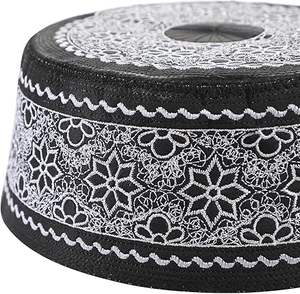 Hot Sale Customized Colors Embroidery Print Stylish Round Muslim Prayer <b>Cap</b> Eco-Friendly Breathable All Seasons for <b>Men</b> - Product Image 5