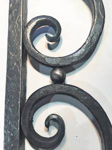 Cadre de miroir, en fer forgé forgé à la main. Unique, unique en son genre, - Product Image 4