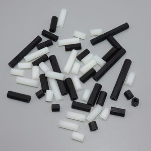 من المصنع مباشرة M2 M2.5 M3 M4 أسود أبيض نايلون بلاستيك PA66 DIN933 سداسية خيوط بلاستيكية حشية نايلون نسائية - Product Image 6