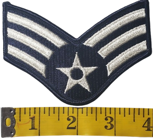 Paire US 100% Coton & Laine Tissu Haute Exigence Client Logo Senior Rayures Uniforme Patches - Product Image 3